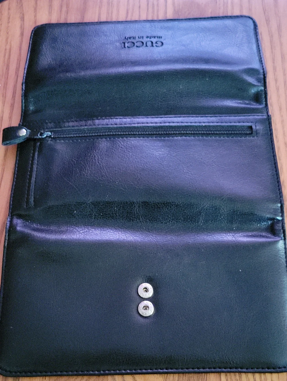 Gucci Black Calfskin Long Leather Wallet